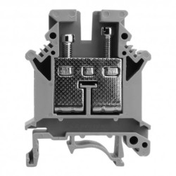 Złączka szynowa przelotowa szara śrubowa 16mm2 1P VDE UL
