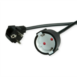 Przedłużacz VALUE z uziemieniem, 230VAC, czarny, 3 m