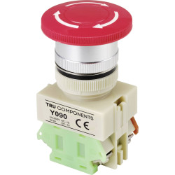 TruComponents 783095 Kill Switch, Panel, SPST, Non-illum, Screw, IP40