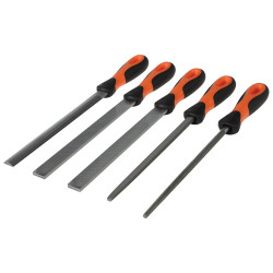 Bahco 1-478-08-1-2 200mm (8in) Mixed Cut File Set, 5 Piece