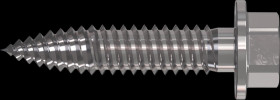 68639/6 RP-T2 SW 8 thin sheet metal screw, 6.0 x 25 mm, bimetal A2, 100