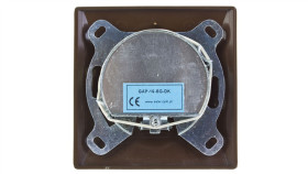 Akcent Gniazdo Antenowe Rtv Przelotowe 16Db Brązowe Gpa-16Ap/24