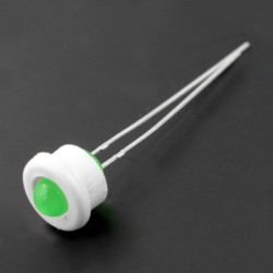 Oprawka LED 5mm Kradex - biała krótka - 5szt.