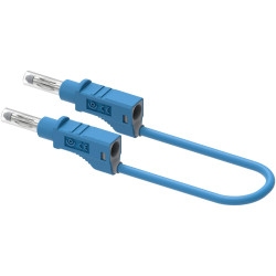 Electro PJP 2211/600V-CD1-25BL Test lead Jack plug Blue 25 cm
