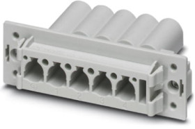 Pin contact insert, VC3, 5 pole, unequipped, crimp connection, with PE contact, 1583878