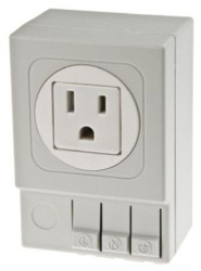 Gniazdo wtykowe NEMA 5-15R Montaż na szynie DIN STEGO 15A