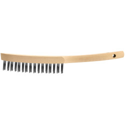 Matador 07820001 Wire Brush Steel Curved 5 Rows Wooden Handle