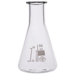 Simax Conical Flask Narrow Neck 50ml Pack of 10