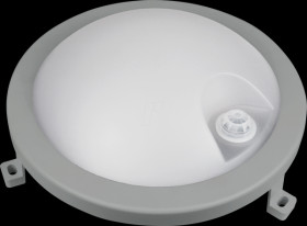 49899 Basic cellar light Fix Sensor round, grey, IP54, 12 W, 1200 lm
