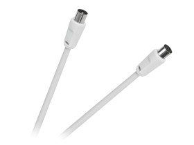 Kabel TV - VIDEO biały 1,8m