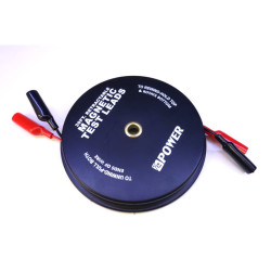 Kable pomiarowe krokodylki 2x9m 2x2 na rolce zwijanej 18AWG