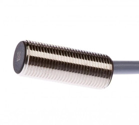 Czujnik indukcyjny M12x1 dł: 30mm zabudowany Sn: 4mm 10-30V DC PNP NO kabel 2m PVC IP67 mosiądz niklowany IB12C345