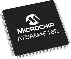 Mikrokontroler Microchip ATSAM LQFP 144-pinowy Montaż powierzchniowy ARM Cortex M4 1,024 MB 32bit CAN:2 120MHz RAM:128