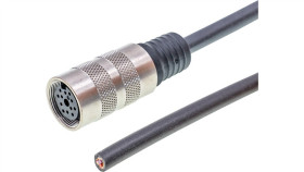 Vkabf001 Kabel Połączeniowy, 12 M, Gniazdo M16 12-Stykowe Proste, Wolny...