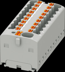 1047418 PTFIX distribution block, 4/18x1.5, grey