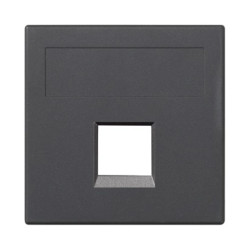 Simon Connect Płytka S500, 1x RJ bez osłon 3M Volition OCK szary grafit 50011185-038