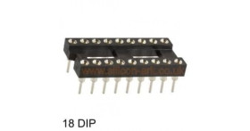 IC Socket 18 pin DIL narrow turned pin (W30518TTRC) - Winslow Adaptics