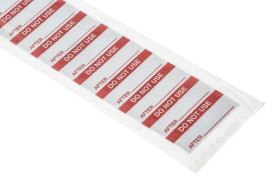 Etykieta samoprzylepna z nadrukiem tekst Do Not Use 140 szt. RS PRO Klej