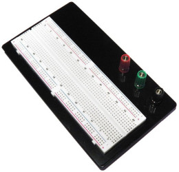 Breadboard (Mounted) Full-Size, Aluminium Plate & Binding Posts