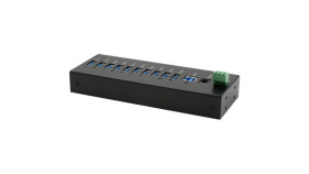 Exsys Ex-11230Hms 10 Port Usb 3.2 Gen 1 Hub Din-Rail Kit Und Wand Via Vl811+...