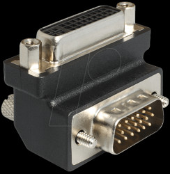65425 Adaptor DVI 24+5 jack > VGA plug 90°