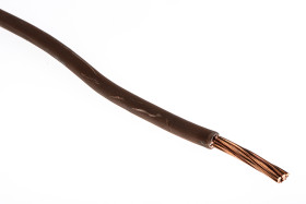 Przewód montażowy 10 mm² Brązowy RS PRO PVC TI1 450 V DC, 750 V AC dł. 50m 7/1,35 mm 70°C BS EN 50525-2-31:2011