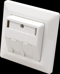 25168587 Flush-mounted box for 2 Keystone modules