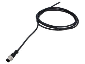 Złącze M12, męskie, PIN:5, wtyk, proste, 60V M12A-05BMMM-SL8B02