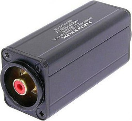 Symmetry adapter, XLR socket 3 pole to RCA socket, black, NA2F-D2B-TX
