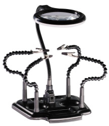 11M-2 uchwyt montażowy z lupą i podświetleniem trzecia ręka