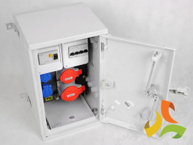 Rozdzielnica budowlana 26x42 ERBETKA RB z zabezpieczeniem EATON LUXIMEX