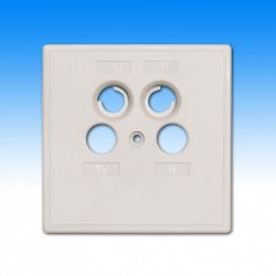 Axing SZU 2-04 Abdeckplatte 4-Loch, 80x80 mm