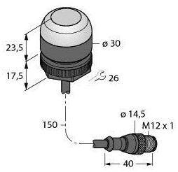 Czujnik umiejscowienia Turck 3805314 1 szt.