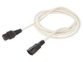SCHAFFNER-820084 Kabel IEC C13 żeński, IEC C14 męski 3m z blokadą IEC LOCK