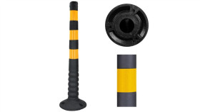 Słupek Parkingowy Gumowy Elastyczny Odblaskowy 750Mm
