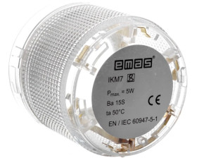 Moduł sygnalizacyjny 70mm, bez źródła światła, biały, T0-IKM7B