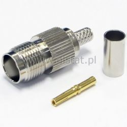 TNC gniazdo na kabel RG58, zaciskane