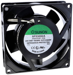 Sunon SF23092A-2092HSL.GN Wentylator osiowy 230 V/AC 49.25 m³/h (D x S x W) 25 x 92 x 92 mm