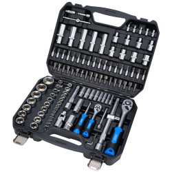 Draper 24230 HI-TORQ&#xAE; Metric Socket and Bit Set, 1/4&quot; and 1/2&quot; Sq. Dr. (110 Pc)