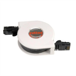 Kabel krosowy ROLINE Cat.5e (klasa D) UTP, z mechanizmem zwijania, czarny, 2 m