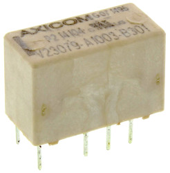 Przekaźnik sygnału, 12V dc, 2 A, DPDT, 2-polowy, montaż PCB, TE Connectivity Axicom P2