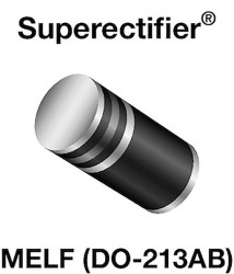 Vishay BY228TAP Prostownik mostkowy DO-213AB 1.000 V 1 A Pojedynczy taśma na dużej rolce