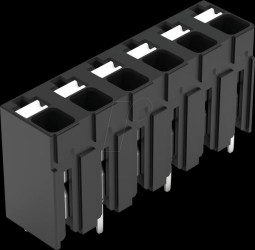 2086-3126 THR PCB terminal block, push-button, 1.5 mm², 6-pin