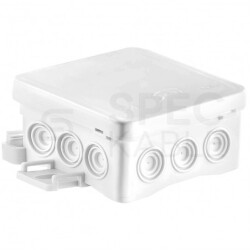 Puszka instalacyjna natynkowa typu NS6 85x85x40mm IP54 bezhalogenowa LSOH biała Fastbox&Hook SIMET