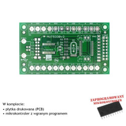 Rejestrator temperatury 8-kanałowy USB - PCB i mikroprocesor do projektu AVT 5330