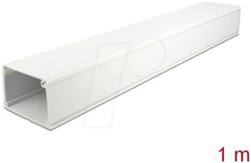 20724 Cable Duct with Cover self-adhesive 83 x 54 mm - length 1 m whit