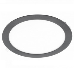 Panel LED czarny okrągły p/t 19W NW ORIS GTV387586