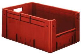 LA-KA-PE VTK 600/270-4 Pojemnik do sztaplowania nadaje się na żywność (D x S x W) 600 x 400 x 270 mm czerwony 2 szt.