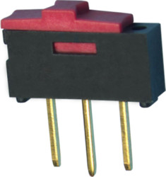 Slide switch, On-On, 1 pole, straight, 500 mA/12 VDC, CL-SA-12C-22