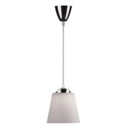 Lampka Nocna VT-1036 7W 360lm Chrom + Biały Abażur 8505